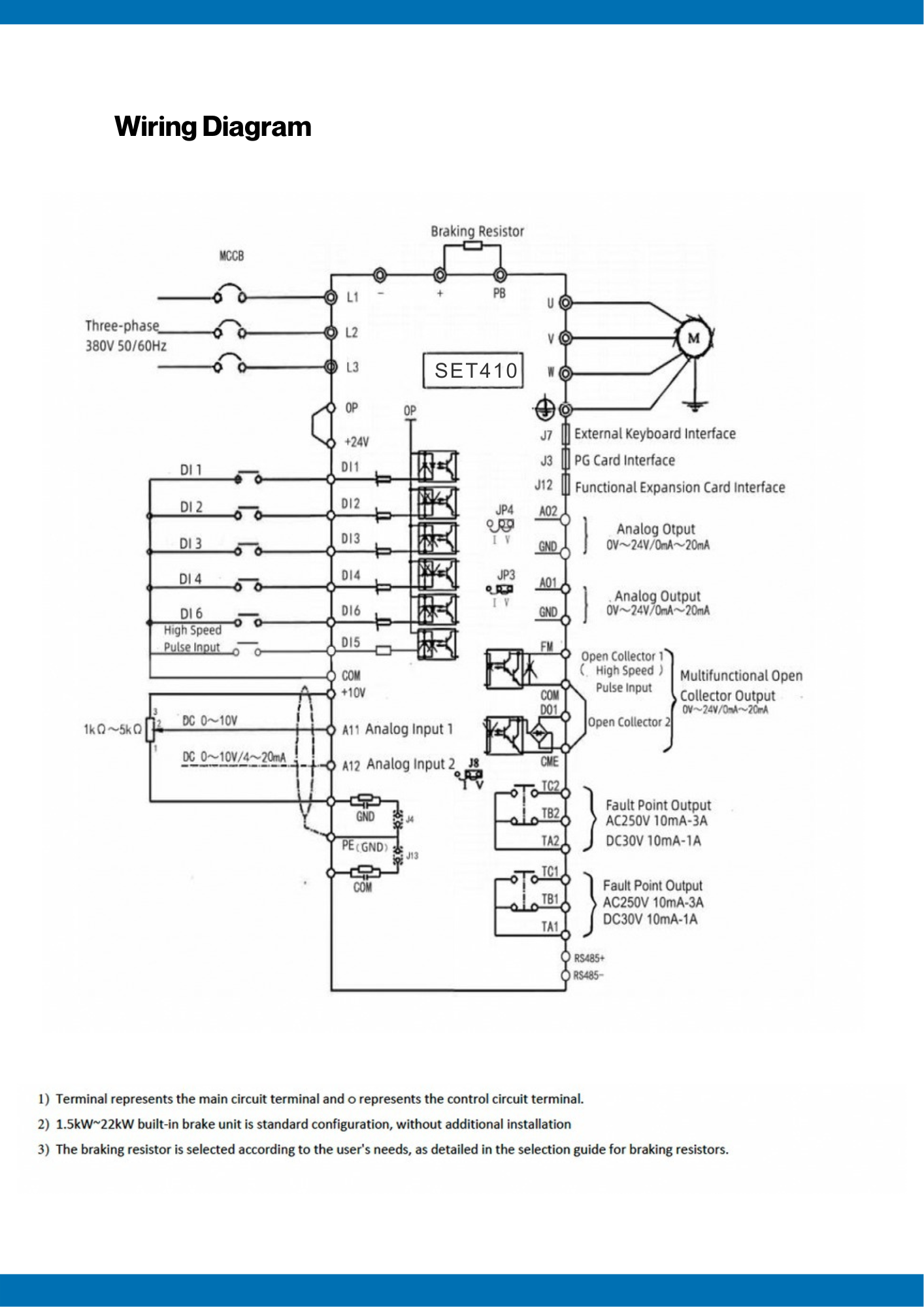 AC Drive, Model : SET410